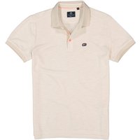 N.Z.A. Herren Polo-Shirt beige Mikrofaser meliert von N.Z.A.