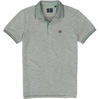 N.Z.A. Herren Polo-Shirt grün Mikrofaser meliert von N.Z.A.