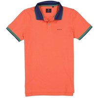 N.Z.A. Herren Polo-Shirt orange Baumwoll-Piqué von N.Z.A.