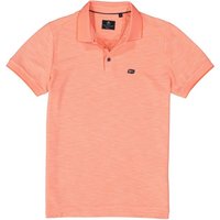 N.Z.A. Herren Polo-Shirt orange Mikrofaser meliert von N.Z.A.