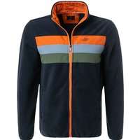 N.Z.A. Herren Fleecejacke blau Mikrofaser unifarben von N.Z.A.