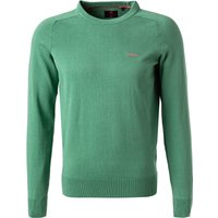 N.Z.A. Herren Pullover grün Baumwolle unifarben von N.Z.A.