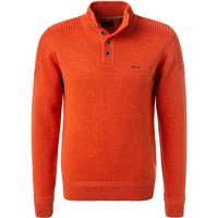 N.Z.A. Herren Troyer orange Baumwolle unifarben von N.Z.A.