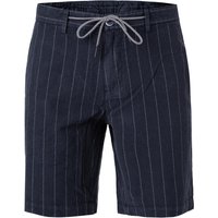 N.Z.A. Herren Shorts blau Leinen gestreift von N.Z.A.