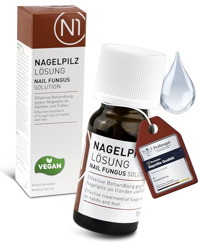 N1 Anti Nagelpilz Lösung 10ml - Medizinisches, starkes Mittel gegen Nagelpilz mit belegter Wirkung - Apothekenprodukt - Nagelpilzbehandlung schnell intensiv an Händen & Füßen N1 Anti Nagelpilz Lösung 10ml - Medizinisches, starkes Mittel gegen Nagelpilz mit belegter Wirkung - Apothekenprodukt - Nagelpilzbehandlung schnell intensiv an Händen & Füßen von N1
