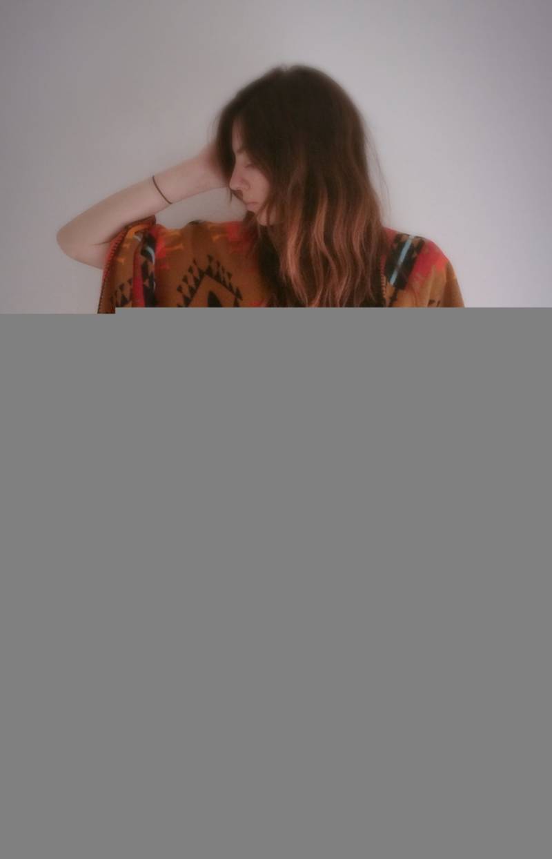 Poncho in Multicolor/Braun Werfen Nach Maß von N8Finds