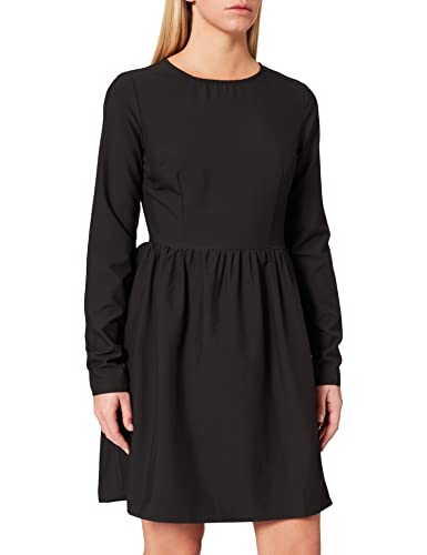 NA-KD Damen 1018-007507 Long Sleeve Mini Dress Lssiges Kleid, Schwarz, 38 EU von NA-KD