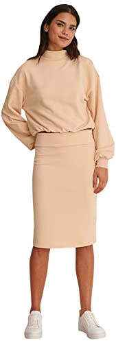 NA-KD Damen Balloon Sleeve Sweater Pullover, warm beige, S NA-KD Damen Balloon Sleeve Sweater Pullover, warm beige, S von NA-KD