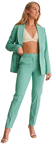 NA-KD Damen Basic Oversize Blazer, Eden Green, 34 EU von NA-KD