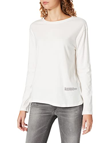 NA-KD Damen Good Will Printed T-Shirt Hemd, gebrochenes weiß, L von NA-KD