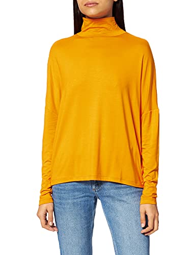 NA-KD Damen High Neck Sweater Hemd, Orange, XS von NA-KD