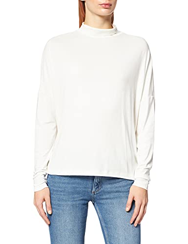 NA-KD Damen High Neck Sweater Hemd, gebrochenes weiß, L von NA-KD