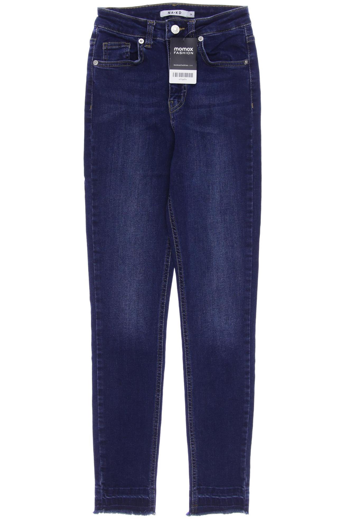 NA-KD Damen Jeans, blau von NA-KD