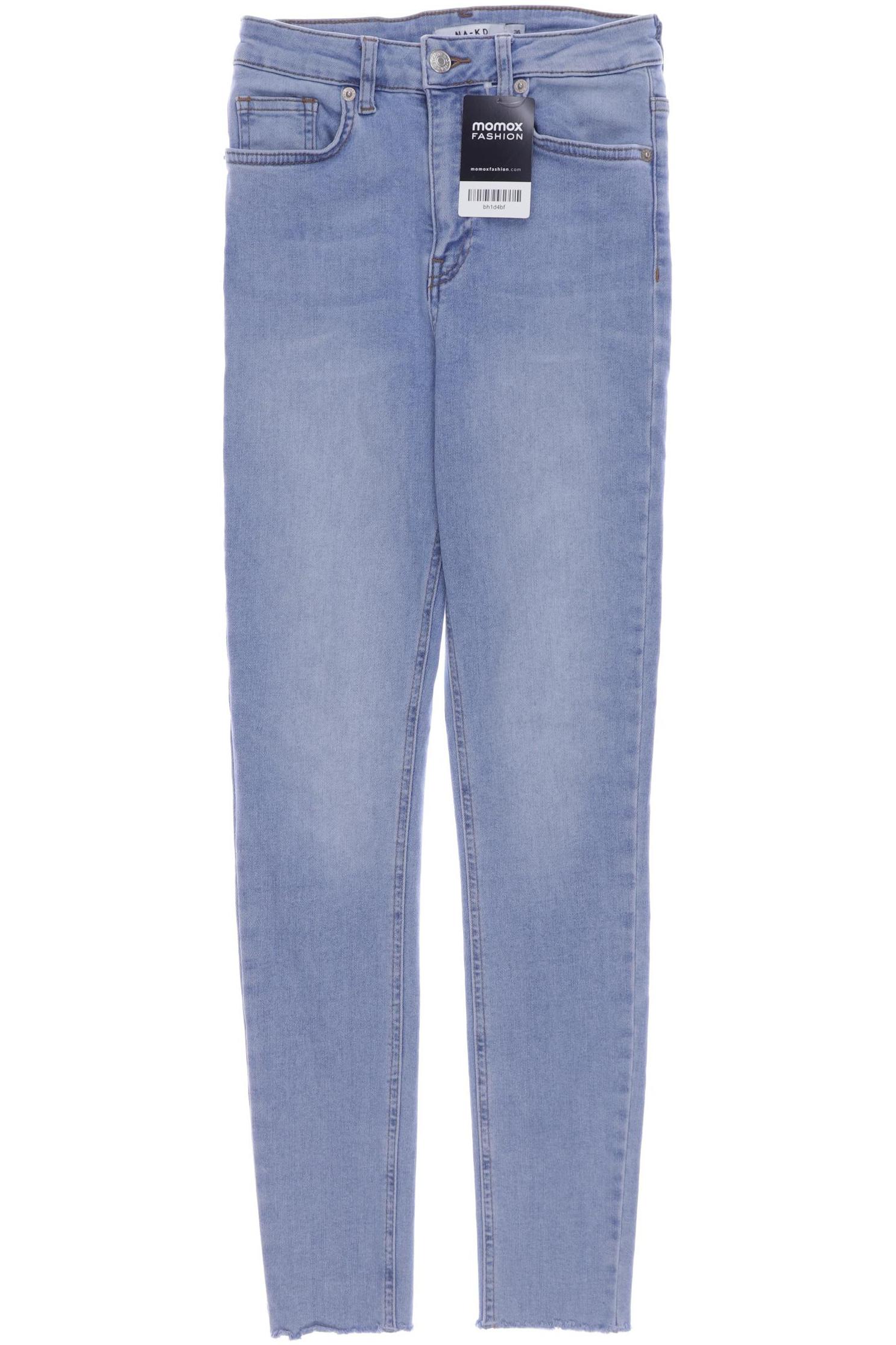 NA-KD Damen Jeans, blau von NA-KD