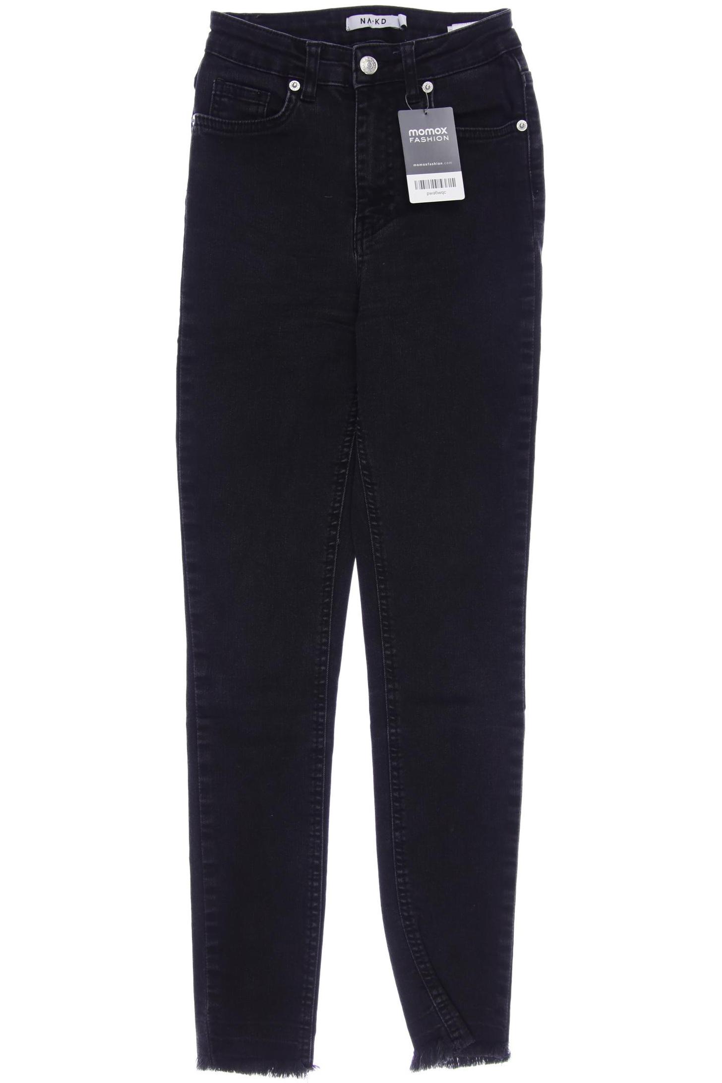 NA-KD Damen Jeans, schwarz von NA-KD