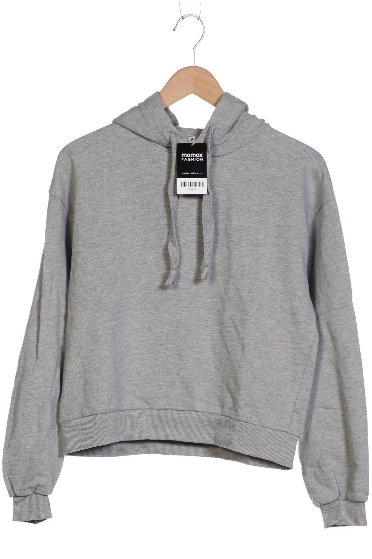 NA-KD Damen Kapuzenpullover, grau von NA-KD