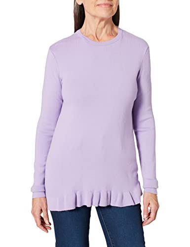 NA-KD Damen Knitted Long Sleeve top Hemd, Hellviolett, S von NA-KD