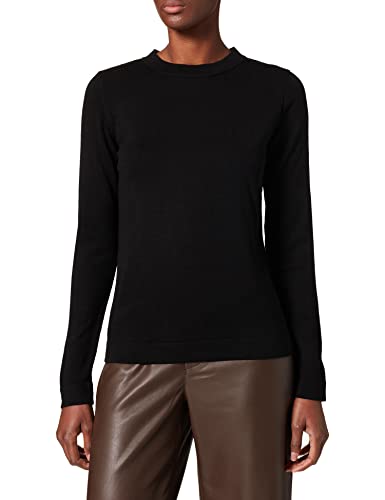 NA-KD Damen Knitted Sweater Pullover, Schwarz, M von NA-KD