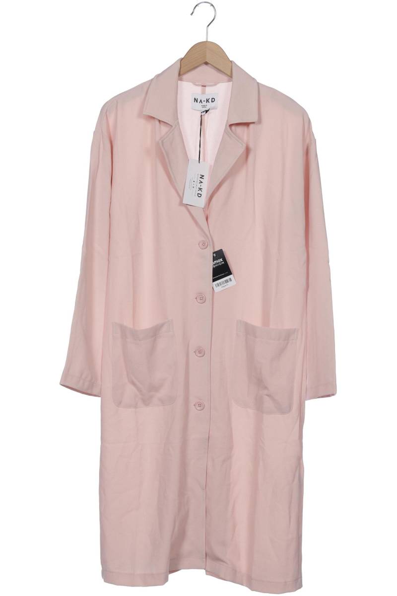 Na-Kd Damen Mantel, pink, Gr. 36 von NA-KD