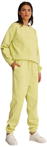 NA-KD Damen Organic Comfy Sweatpants Trainingshose, Gelbe Limette, XXS von NA-KD