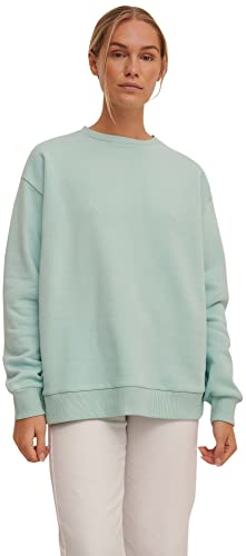 NA-KD Damen Organic Drop Shoulder Sweatshirt, türkis, 50 von NA-KD