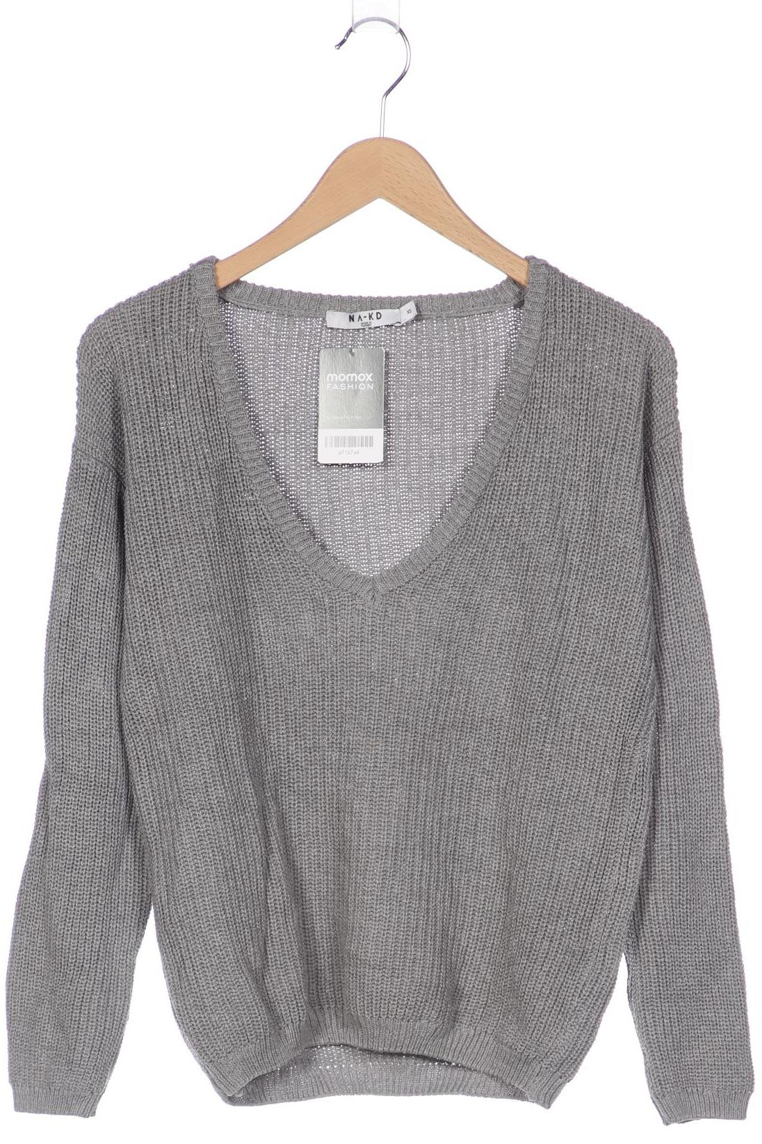 NA-KD Damen Pullover, grau von NA-KD