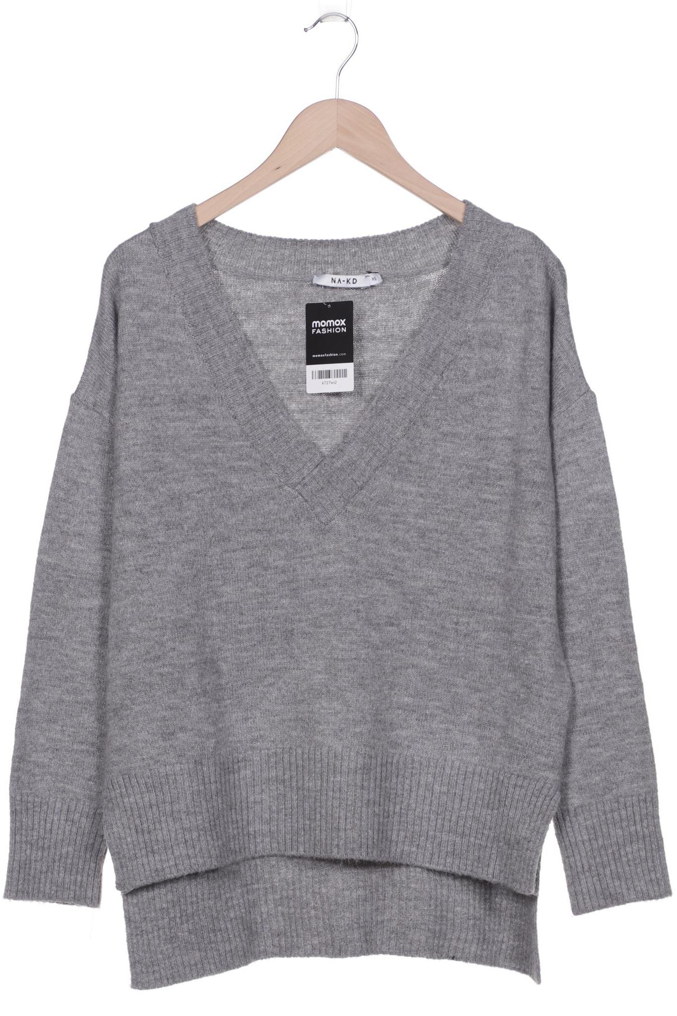 NA-KD Damen Pullover, grau von NA-KD