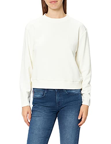 NA-KD Damen Rounded Sleeve Sweater Sweatshirt, gebrochenes weiß, XL von NA-KD
