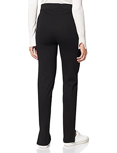 NA-KD Damen Side Slit Jersey Pants Lssige Hose, Schwarz, S von NA-KD