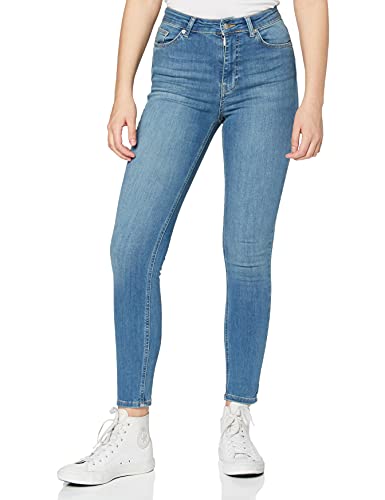 NA-KD Damen Skinny High Waist Jeans, Mittelblau, 36 EU von NA-KD