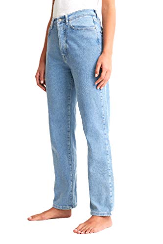 NA-KD Kad?n Straight High Waist Jeans, Aç?k mavi, 36 EU von NA-KD