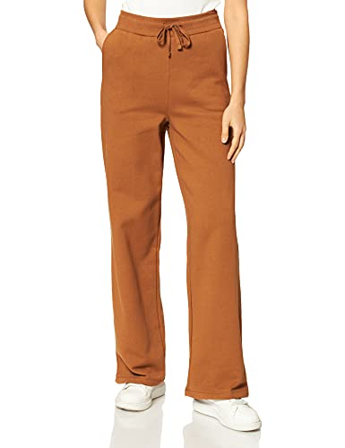 NA-KD Damen Straight Jersey Pants Hose, braun, XS von NA-KD