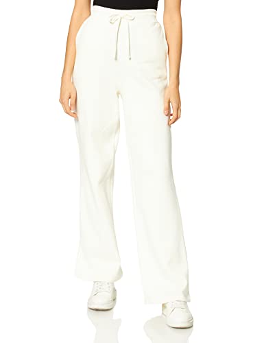 NA-KD Damen Straight Jersey Pants Hose, gebrochenes weiß, XS von NA-KD