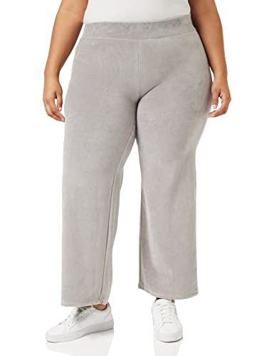 NA-KD Damen Velour Pants Hose, grau, 2XS von NA-KD