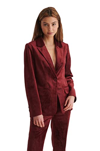 NA-KD Damen Velvet Blazer, violett, 38 EU von NA-KD