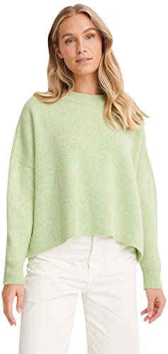 NA-KD Damen Wide Knitted Sweater Pullover, Chinois Grün, L von NA-KD