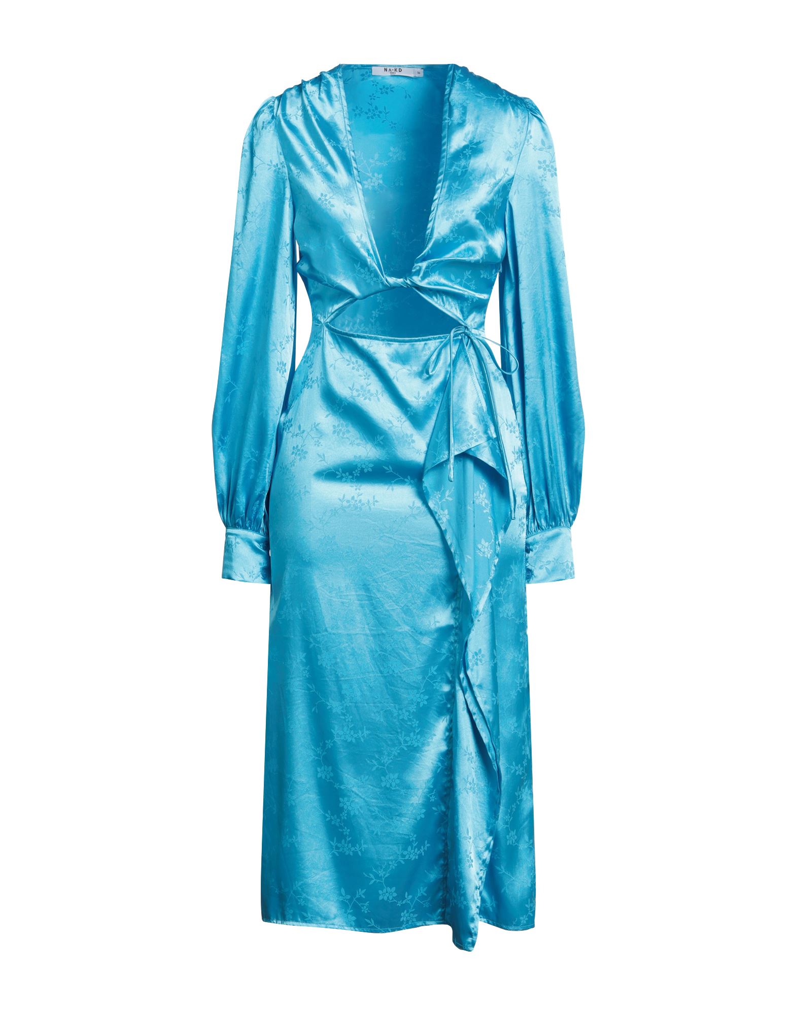 NA-KD Midi-kleid Damen Azurblau von NA-KD