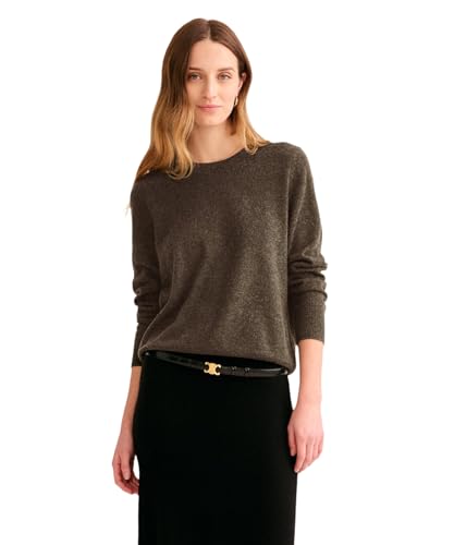 NAADAM Damen The Original Cashmere Crewneck Sweater, Oliv/Blatt für Mich (Leaf It to Me), Mittel von NAADAM