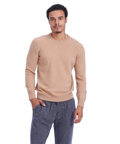 NAADAM Herren The Original Cashmere Crewneck Sweater, CAMEL, XX-Large von NAADAM