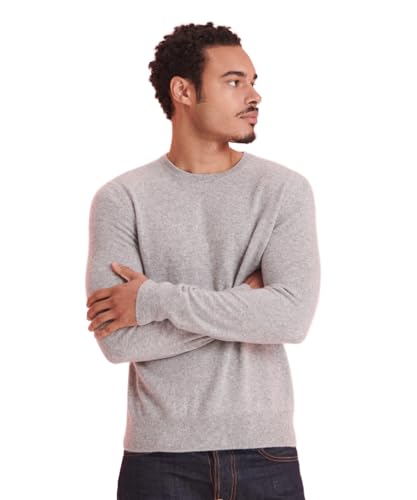NAADAM Herren The Original Cashmere Crewneck Sweater, Cement, L von NAADAM