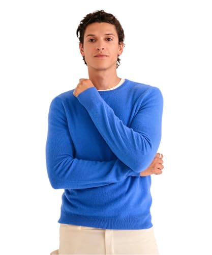 NAADAM Herren The Original Cashmere Crewneck Sweater Pullover, Kobalt, XX-Large von NAADAM