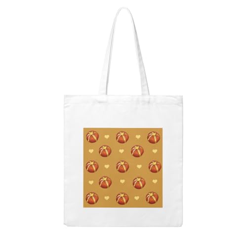 NABEAR Einkaufstasche aus Segeltuch mit Butterbrot, wiederverwendbar, umweltfreundlich mit bedruckter Schultertasche, Tragetasche für Damen NABEAR Einkaufstasche aus Segeltuch mit Butterbrot, wiederverwendbar, umweltfreundlich mit bedruckter Schultertasche, Tragetasche für Damen von NABEAR