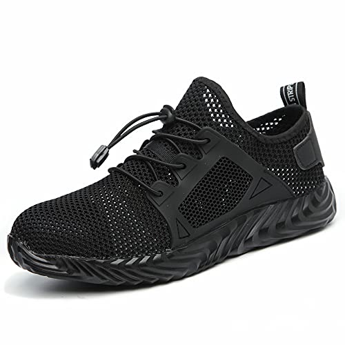 NACKINg Sicherheitsschuhe Herren Atmungsaktiv S3 Arbeitsschuhe Damen Leicht Sportlich Schutzschuhe mit Stahlkappen von NACKINg