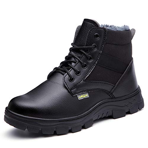 NACKINg Sicherheitsschuhe Herren Damen S3 Arbeitsschuhe Wasserdicht Sicherheitsstiefel Winter Warm Gefüttert Schutzschuhe mit Stahlkappe von NACKINg