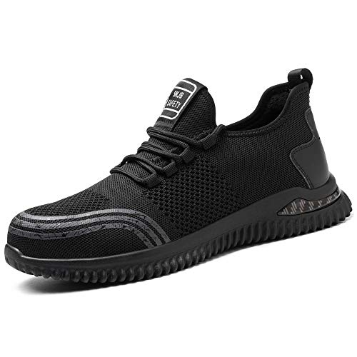 NACKINg Sicherheitsschuhe Herren S3 Leicht Sportlich Atmungsaktiv Arbeitsschuhe Damen Stahlkappe Sneaker Schutzschuh von NACKINg