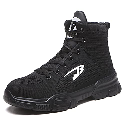 NACKINg Sicherheitsstiefel Herren Leicht Hoch Sicherheitsschuhe Damen Sportlich Arbeitsschuhe mit Stahlkappe 37-48 von NACKINg