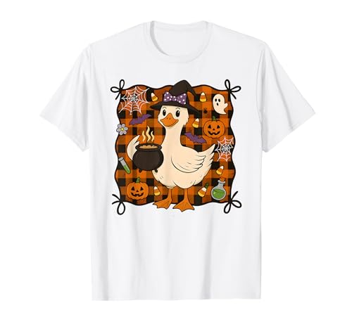 Halloween-Gänse, niedlich und albern, gruselig, für Mädchen und Damen T-Shirt Halloween-Gänse, niedlich und albern, gruselig, für Mädchen und Damen T-Shirt von NADH POD
