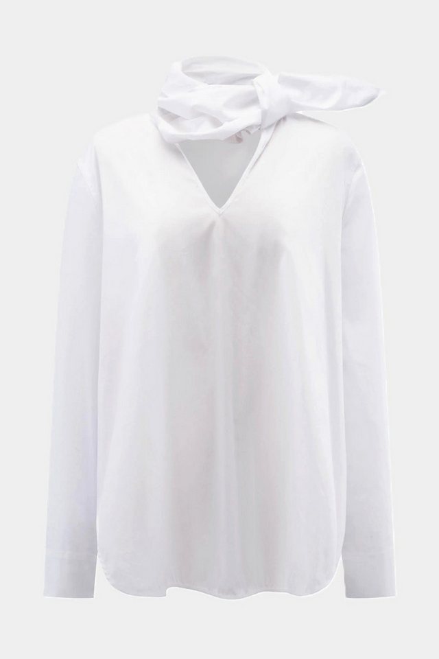 NADINE H Blusenshirt Elegante Damen Baumwollbluse mit moderner Schluppe von NADINE H