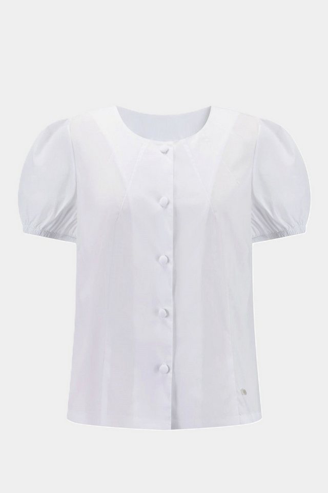 NADINE H Klassische Bluse Kurzarm Bluse mit Puffärmeln WHITE NADINE H Klassische Bluse Kurzarm Bluse mit Puffärmeln WHITE von NADINE H