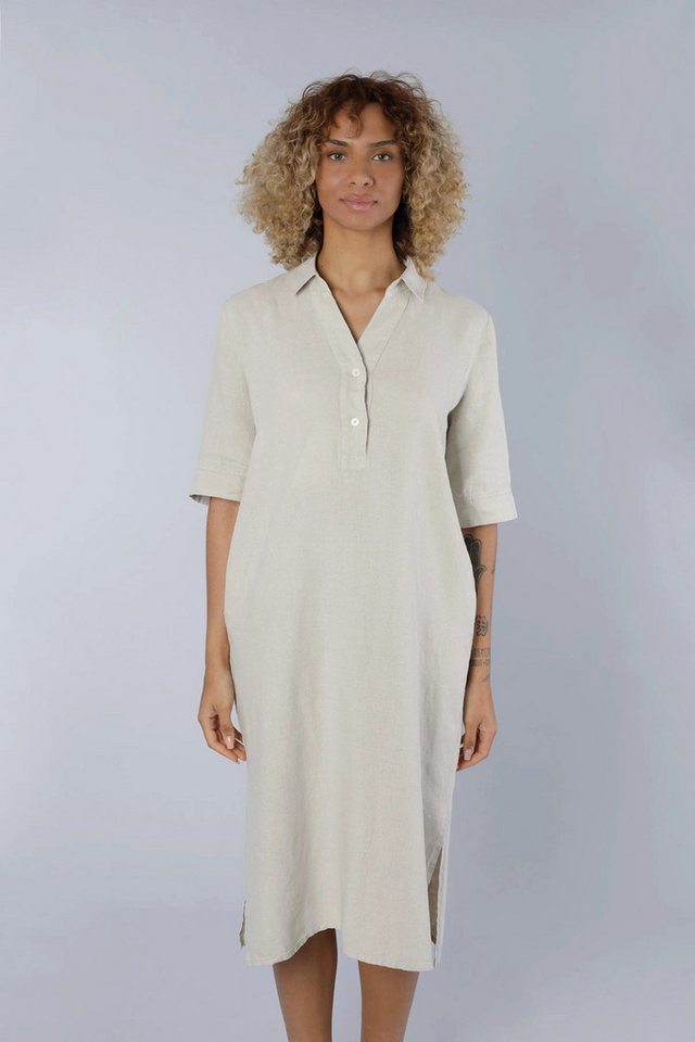 NADINE H Sommerkleid Leinenkleid BEIGE von NADINE H